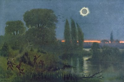 Eclissi totale del sole, illustrazione da 